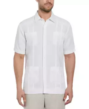 Короткий рукав, вышитая рубашка Guayabera Cubavera, белый