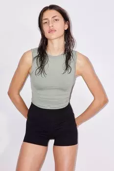Короткий спортивный топ drymove H&M, зеленый