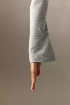 Короткий спортивный топ от softmove H&M, серый