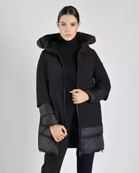 Короткий стеганый женский пуховик Canadian Classics, черный