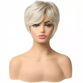 Короткий светлый парик Женские парики с естественным эффектом, inna