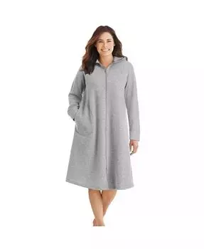 Короткий свитер больших размеров с капюшоном Халат Dreams & Co., серый