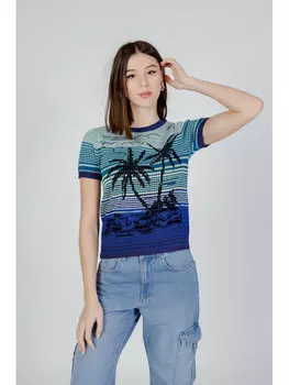 Короткий свитер Desigual, синий