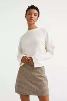 Короткий свитер H&amp;M, сливочный