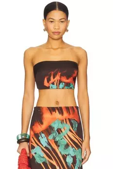 Короткий топ Linus Eugenia Fernandez, malagua turquoise