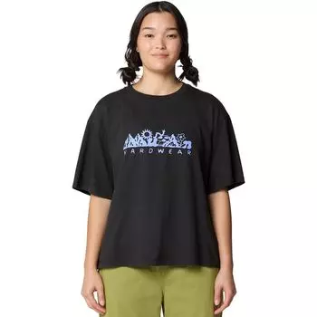 Короткий топ с коротким рукавом Sun stash collab Mountain Hardwear, серый