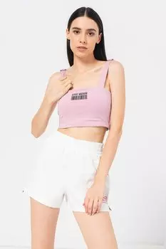 Короткий топ с квадратным вырезом Steve Madden, фиолетовый