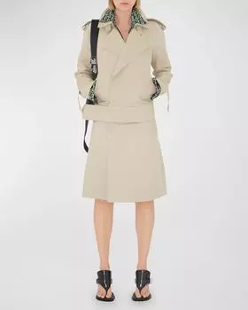 Короткий тренч Burberry, цвет Stone