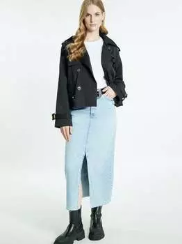 Короткий тренч Dreimaster, черный