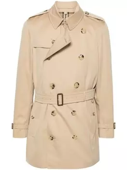 Короткий тренч Kensington Burberry, нейтральный цвет