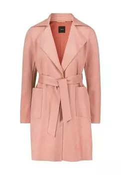 Короткий тренч с поясом для женщин zero, цвет Blue Rose