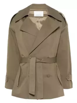 Короткий тренч Zurich The Frankie Shop, зеленый