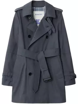 Короткий тренчкот Burberry, серый