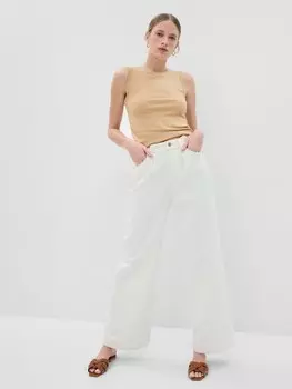 Короткий укороченный топ Gap, коричневый