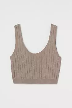 Короткий вязаный топ H&amp;M, грейдж