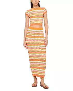 Короткий вязаный топ Quartz Ronny Kobo, мультиколор