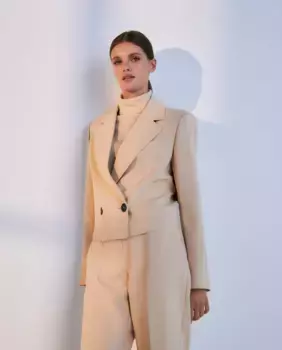 Короткий женский пиджак Woman El Corte Ingls, бежевый