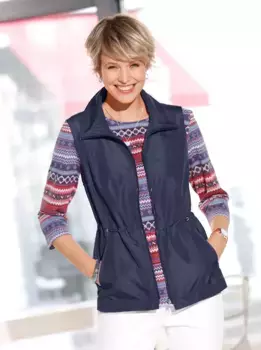 Короткий жилет Classic Basics, синий