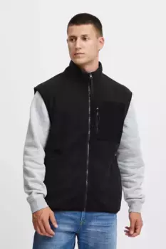 Короткий жилет из смесового материала "BLEND BHWaistcoat", черный