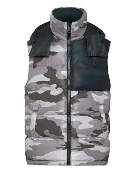 Короткий жилет камуфляж PHILIPP PLEIN, цвет camou/grey