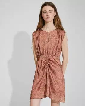 Короткое атласное платье сми Nalle, мультиколор