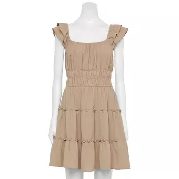 Короткое дневное платье Liberty Love для юниоров, цвет Tan