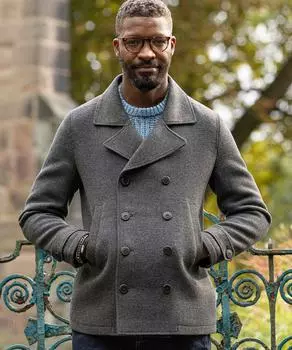 Короткое двубортное пальто Joe Browns, серый