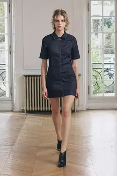 Короткое джинсовое платье ZARA, синий