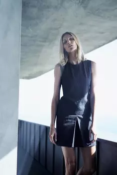 Короткое джинсовое платье ZARA, синий