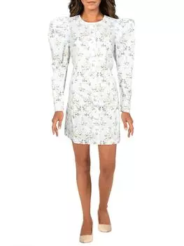 Короткое мини-платье для вечеринок для женщин-юниоров Danielle Bernstein, цвет floral