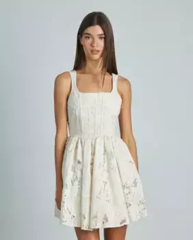 Короткое облегающее платье Alma en Pena, белый