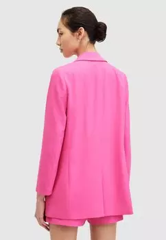 Короткое пальто Aleida AllSaints, ярко-розовое