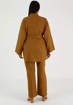 Короткое пальто ALIA Modanisa, коричневый