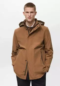 Короткое пальто ARES Mango, коричневый