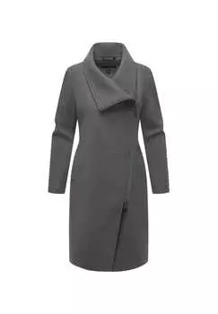 Короткое пальто бархатное розовое 14 Navahoo, серый