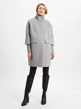 Короткое пальто Comma, серый