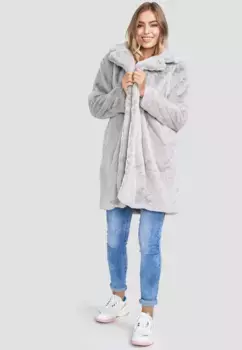 Короткое пальто Decay в великолепном дизайне, серый