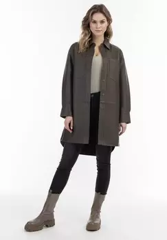 Короткое пальто DreiMaster, серо-коричневый