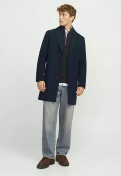 Короткое пальто EHARRISON Jack & Jones, темно-синий