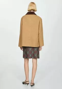 Короткое пальто FIRE Mango, коричневый