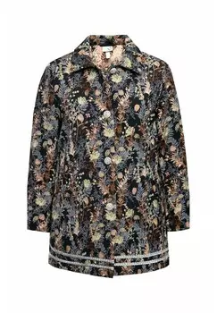 Короткое пальто FLORAL Ulla Popken, черный