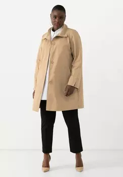 Короткое пальто HIGH COLLAR Ulla Popken, бежевый