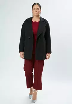 Короткое пальто LAPEL COLLAR Maison Form'elle, черный