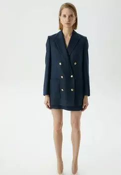 Короткое пальто LONG SLEEVES Rue les crateurs, темно-синий