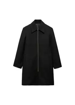 Короткое пальто MANGO Between-Seasons Coat Dilly, черный