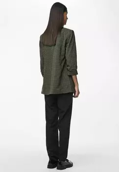 Короткое пальто PCBOSELLA 3/4 PRINTED NOOS Pieces, хаки