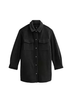 Короткое пальто PRESS STUD New Look, темно-серый