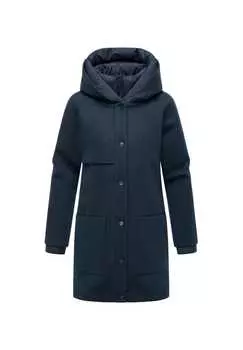 Короткое пальто пушистое чудо 14 Navahoo, синий