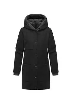 Короткое пальто пушистое чудо 14 Navahoo, черный