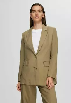 Короткое пальто RELAXED FIT Selected Femme, зеленый